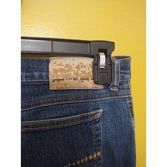 VTG Y2K GLO Low Rise Boot Cut Medium Wash Stretchy Cotton Blend Jeans Sz 11 - Picture 8 of 8